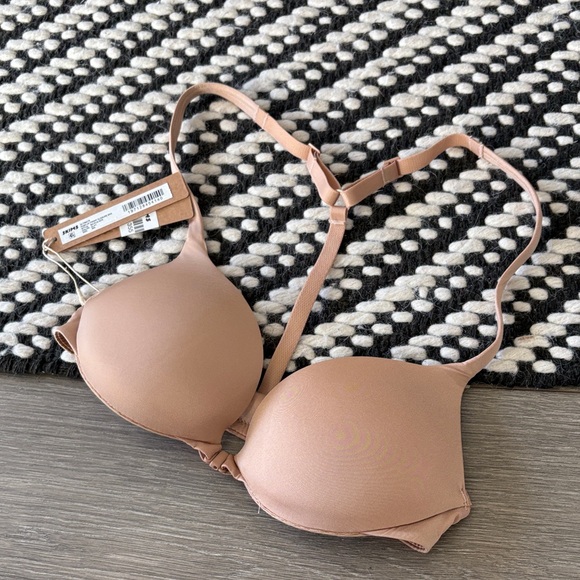 NWT SKIMS Ultimate Push Up Front Closure Bra Size 30A CLAY Beige - Picture 1 of 4